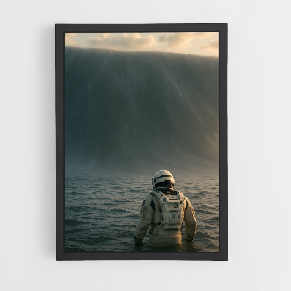 Poster art envoûtant d'Interstellar – affiche Art spatial (vue 2)